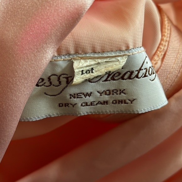 Vintage Beaded Mock Neck Sleeveless Bow Asymmetrical Midi Dress - Picture 11 of 11